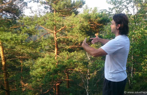 Lucian early morning Ritsuzen training
